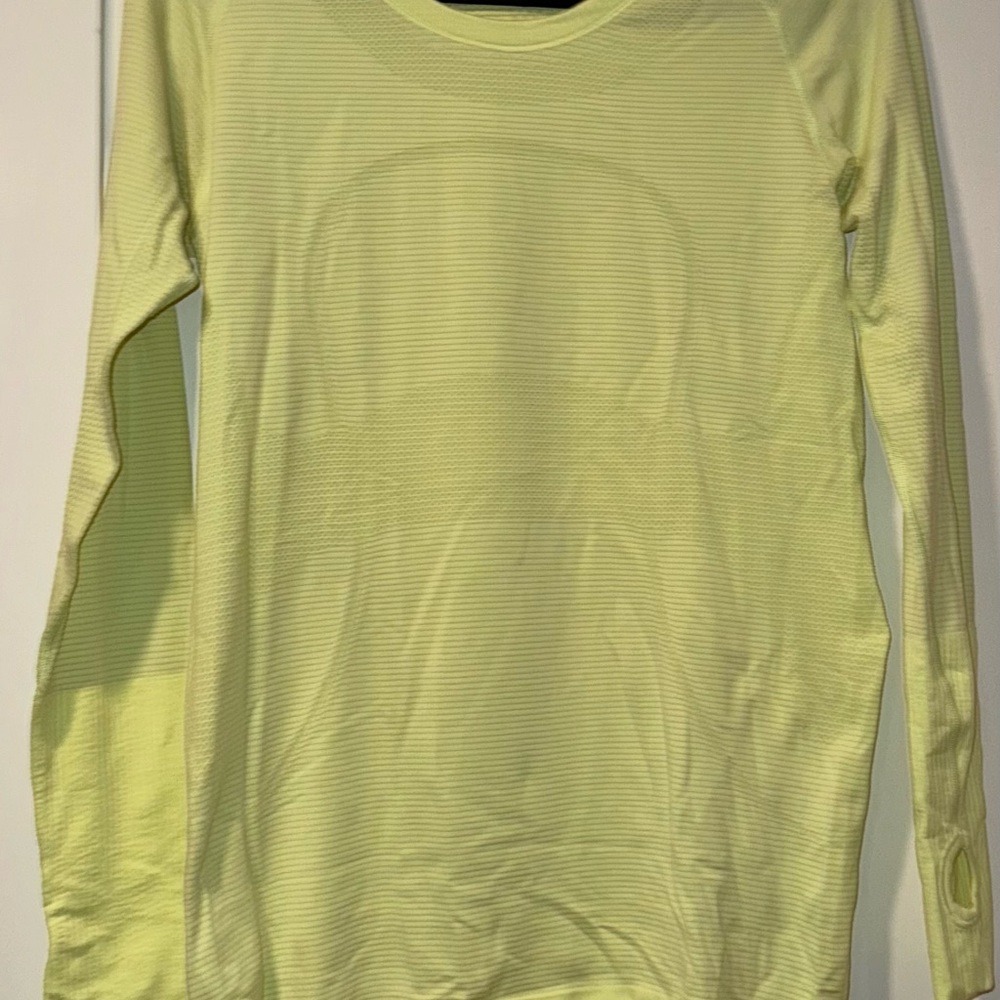 Lululemon Yellow Long Sleeve Top